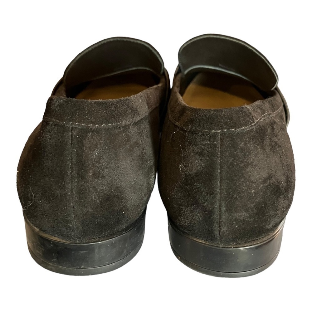 VIA Spiga Suede Tassel Loafers Brown 8M - Picture 7 of 9